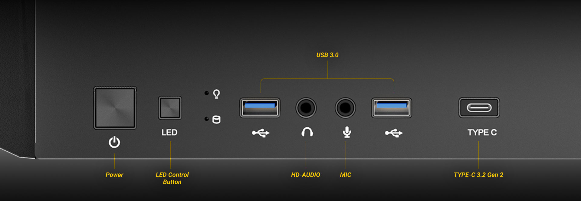 DP503 Mid-Tower E-ATX Gaming Case